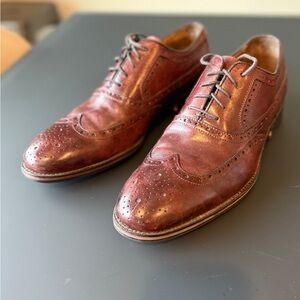 Johnston and Murphy Elegant Brown Leather Men's Oxfords